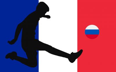 Fußballmeisterschaft 2018 mit les Bleus